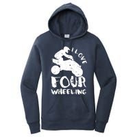 ATV Quad Four Wheeler Gear Off Roading ATV Quad Racing Women's Pullover Hoodie