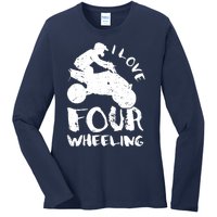 ATV Quad Four Wheeler Gear Off Roading ATV Quad Racing Ladies Long Sleeve Shirt