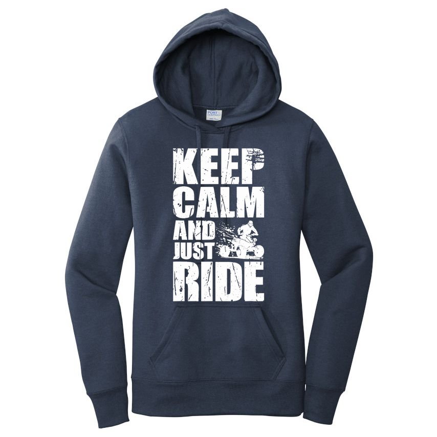 ATV Quad Four Wheeler Gear Off Roading ATV Quad Racing Women's Pullover Hoodie