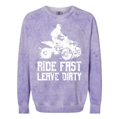 ATV Quad Four Wheeler Gear Off Roading ATV Quad Racing Colorblast Crewneck Sweatshirt