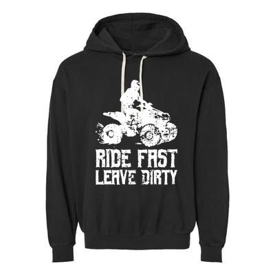 ATV Quad Four Wheeler Gear Off Roading ATV Quad Racing Garment-Dyed Fleece Hoodie