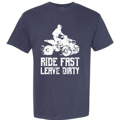 ATV Quad Four Wheeler Gear Off Roading ATV Quad Racing Garment-Dyed Heavyweight T-Shirt