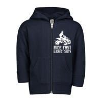 ATV Quad Four Wheeler Gear Off Roading ATV Quad Racing Toddler Zip Fleece Hoodie