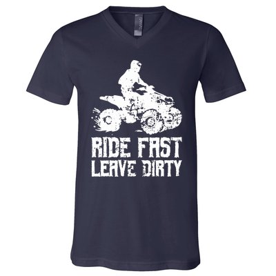 ATV Quad Four Wheeler Gear Off Roading ATV Quad Racing V-Neck T-Shirt