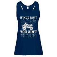 ATV Quad Four Wheeler Gear Mudding Gift Mud Aint Flying Ladies Essential Flowy Tank