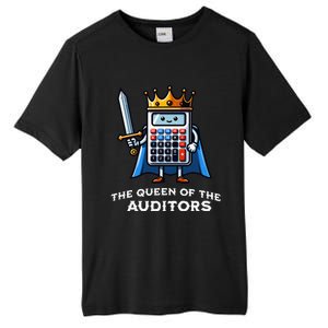 Auditor Queen Funny Illustration Calculator Tax Auditing Tall Fusion ChromaSoft Performance T-Shirt