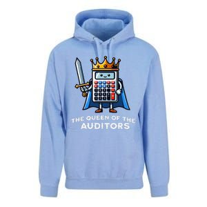 Auditor Queen Funny Illustration Calculator Tax Auditing Unisex Surf Hoodie