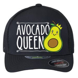 Avocado Queen Funny Avocado Lover Women Girl Avocado Flexfit Unipanel Trucker Cap