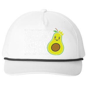 Avocado Queen Funny Avocado Lover Women Girl Avocado Snapback Five-Panel Rope Hat