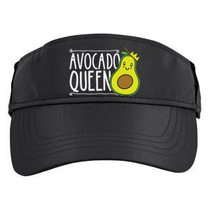 Avocado Queen Funny Avocado Lover Women Girl Avocado Adult Drive Performance Visor