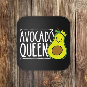 Avocado Queen Funny Avocado Lover Women Girl Avocado Coaster