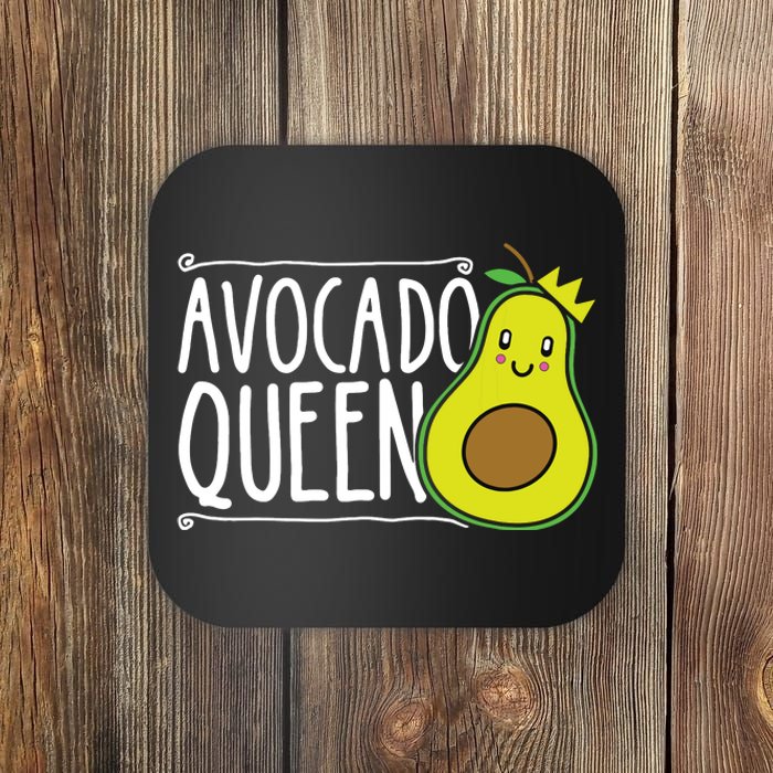 Avocado Queen Funny Avocado Lover Women Girl Avocado Coaster