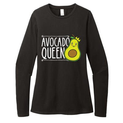 Avocado Queen Funny Avocado Lover Women Girl Avocado Womens CVC Long Sleeve Shirt