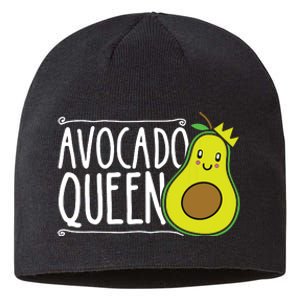 Avocado Queen Funny Avocado Lover Women Girl Avocado Sustainable Beanie