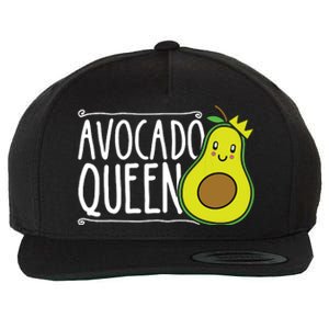 Avocado Queen Funny Avocado Lover Women Girl Avocado Wool Snapback Cap