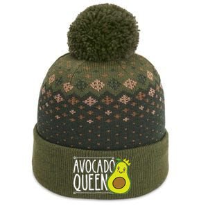 Avocado Queen Funny Avocado Lover Women Girl Avocado The Baniff Cuffed Pom Beanie