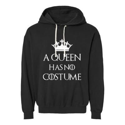 A Queen Has No Costume Funny Purim Queen Esther Costume Garment-Dyed Fleece Hoodie