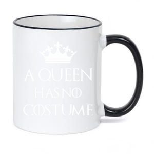 A Queen Has No Costume Funny Purim Queen Esther Costume 11oz Black Color Changing Mug