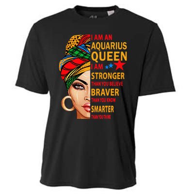 Aquarius queen I am stronger birthday gift Aquarius zodiac Cooling Performance Crew T-Shirt