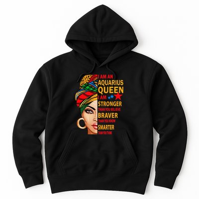 Aquarius queen I am stronger birthday gift Aquarius zodiac Hoodie