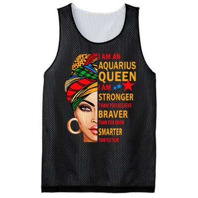 Aquarius queen I am stronger birthday gift Aquarius zodiac Mesh Reversible Basketball Jersey Tank