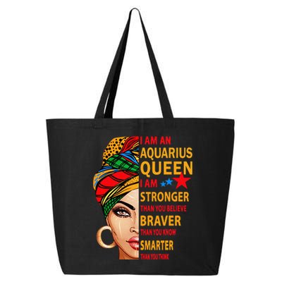 Aquarius queen I am stronger birthday gift Aquarius zodiac 25L Jumbo Tote