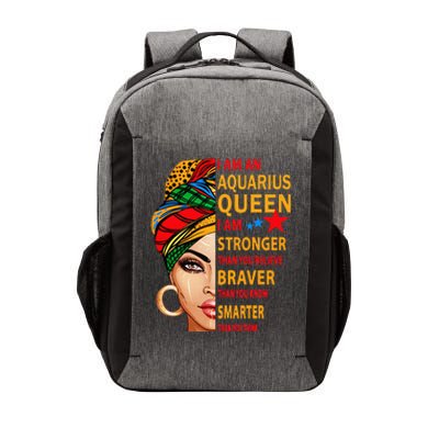 Aquarius queen I am stronger birthday gift Aquarius zodiac Vector Backpack