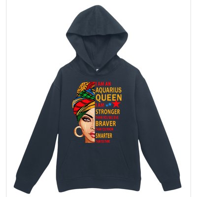 Aquarius queen I am stronger birthday gift Aquarius zodiac Urban Pullover Hoodie