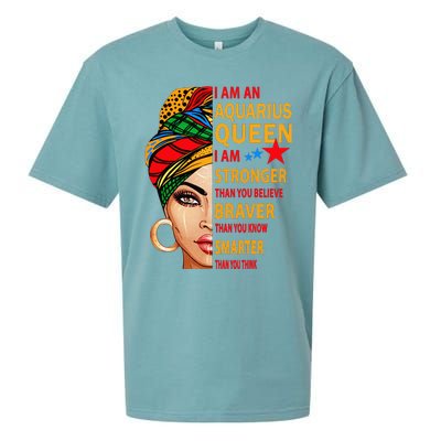 Aquarius queen I am stronger birthday gift Aquarius zodiac Sueded Cloud Jersey T-Shirt