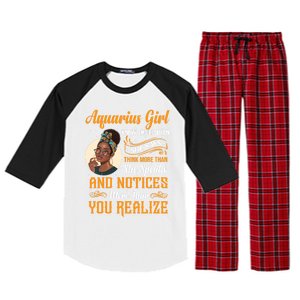 Aquarius Queen January And February Birthday Zodiac Sign Cute Gift Raglan Sleeve Pajama Set