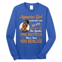 Aquarius Queen January And February Birthday Zodiac Sign Cute Gift Long Sleeve Shirt