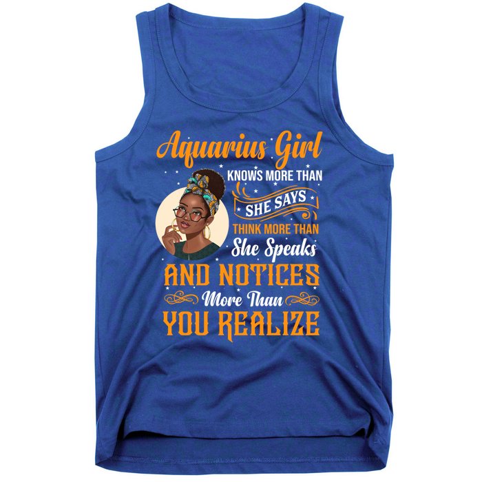 Aquarius Queen January And February Birthday Zodiac Sign Cute Gift Tank Top