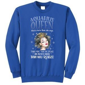 Aquarius Queen Knows More Than She Says Gift Sweatshirt