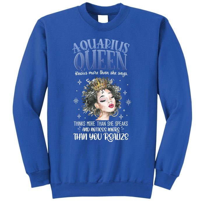 Aquarius Queen Knows More Than She Says Gift Sweatshirt