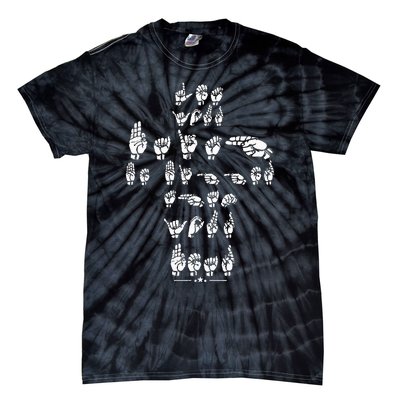 Asl Quote Let Your Faith Be Bigger Than Your Fear Tie-Dye T-Shirt