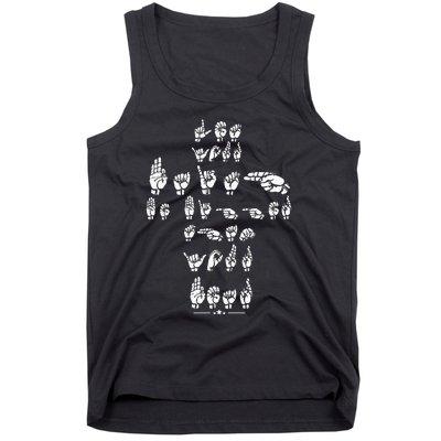 Asl Quote Let Your Faith Be Bigger Than Your Fear Tank Top