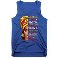 Aquarius Queen Melanin Afro Queen Black Zodiac Birthday Gift Tank Top