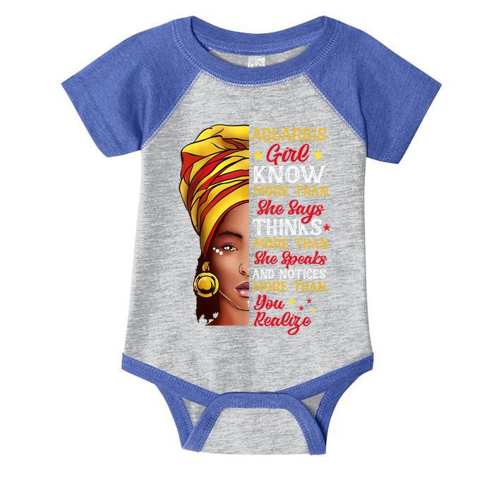 Aquarius Queen Melanin Afro Queen Black Zodiac Birthday Gift Infant Baby Jersey Bodysuit