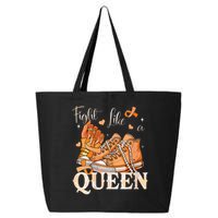 Afro Queen Multiple Sclerosis Survivor Orange Ribbon 25L Jumbo Tote