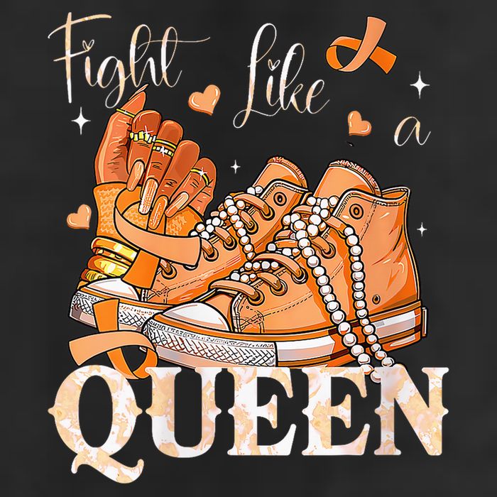 Afro Queen Multiple Sclerosis Survivor Orange Ribbon 25L Jumbo Tote