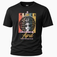 A Queen Was Born In April Cooling Performance Crew T-Shirt