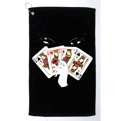 All Queens Playing Her Hand Platinum Collection Golf Towel