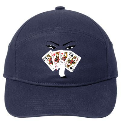 All Queens Playing Her Hand 7-Panel Snapback Hat