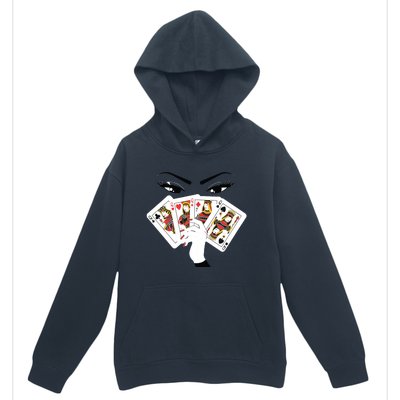 All Queens Playing Her Hand Urban Pullover Hoodie