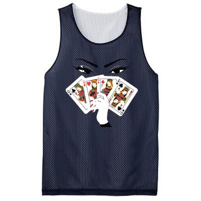 All Queens Playing Her Hand Mesh Reversible Basketball Jersey Tank