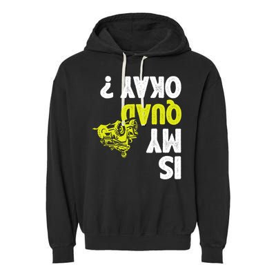 Atv Quad Racing Garment-Dyed Fleece Hoodie