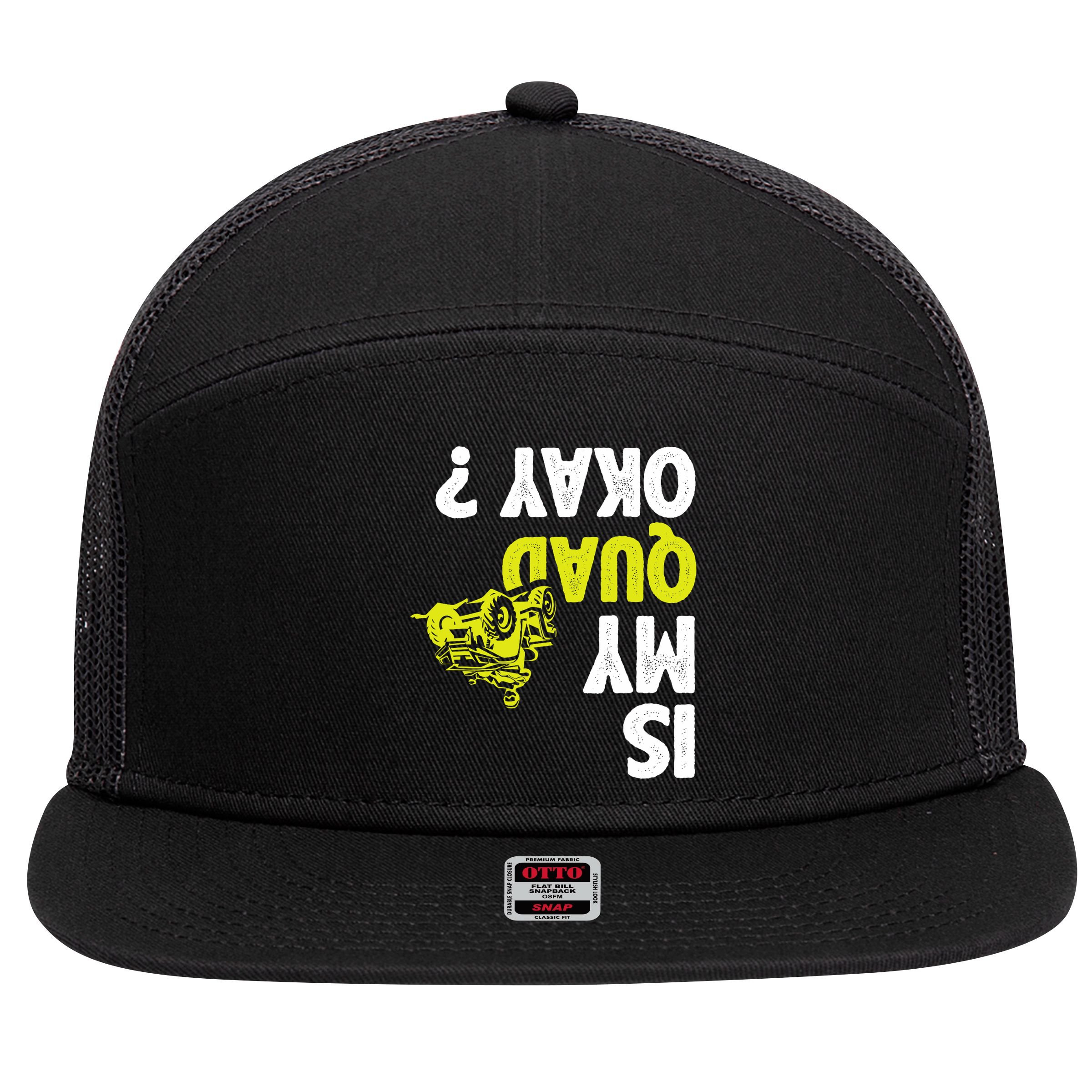 Atv Quad Racing 7 Panel Mesh Trucker Snapback Hat