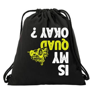 Atv Quad Racing Drawstring Bag