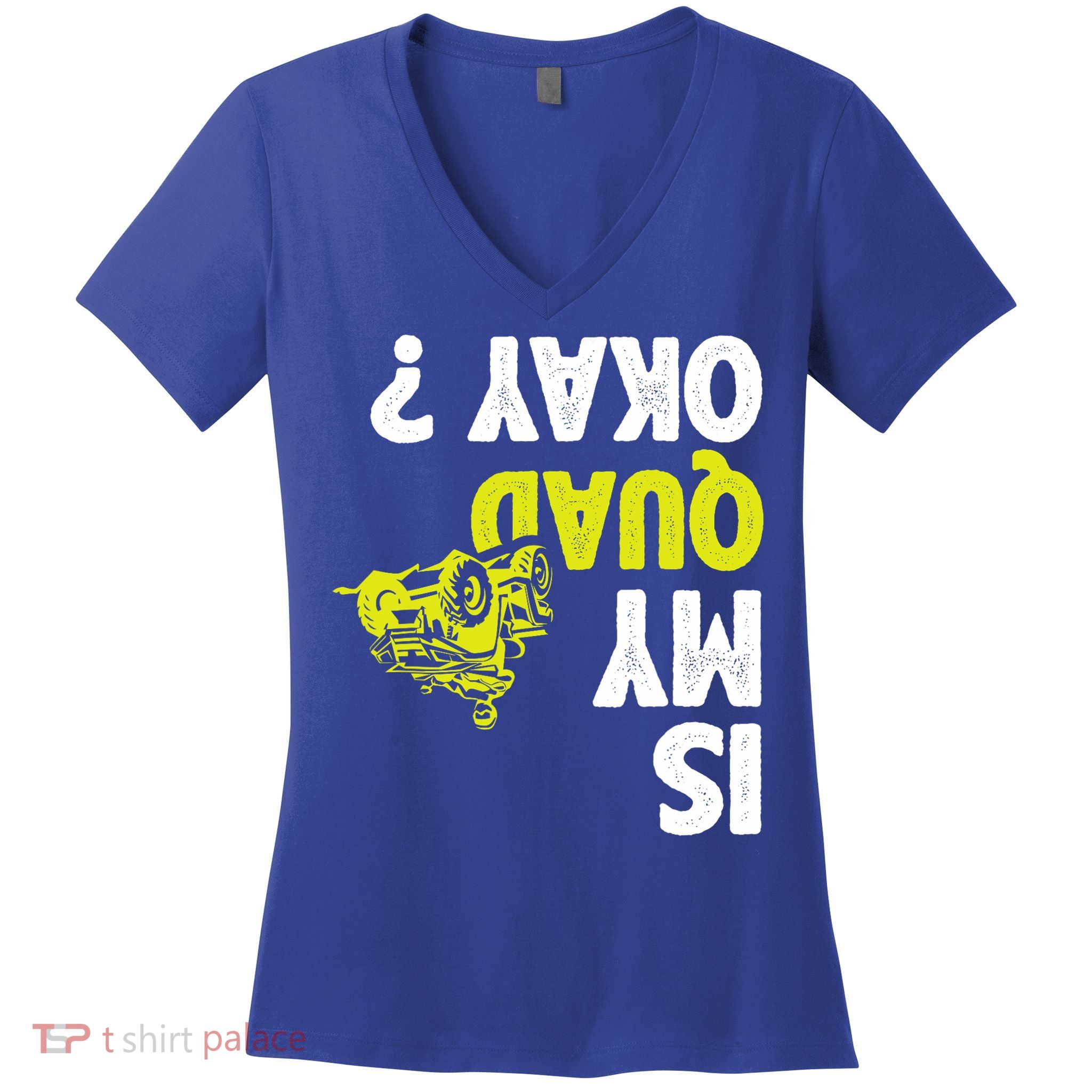 Atv Quad Racing Women's V-Neck T-Shirt