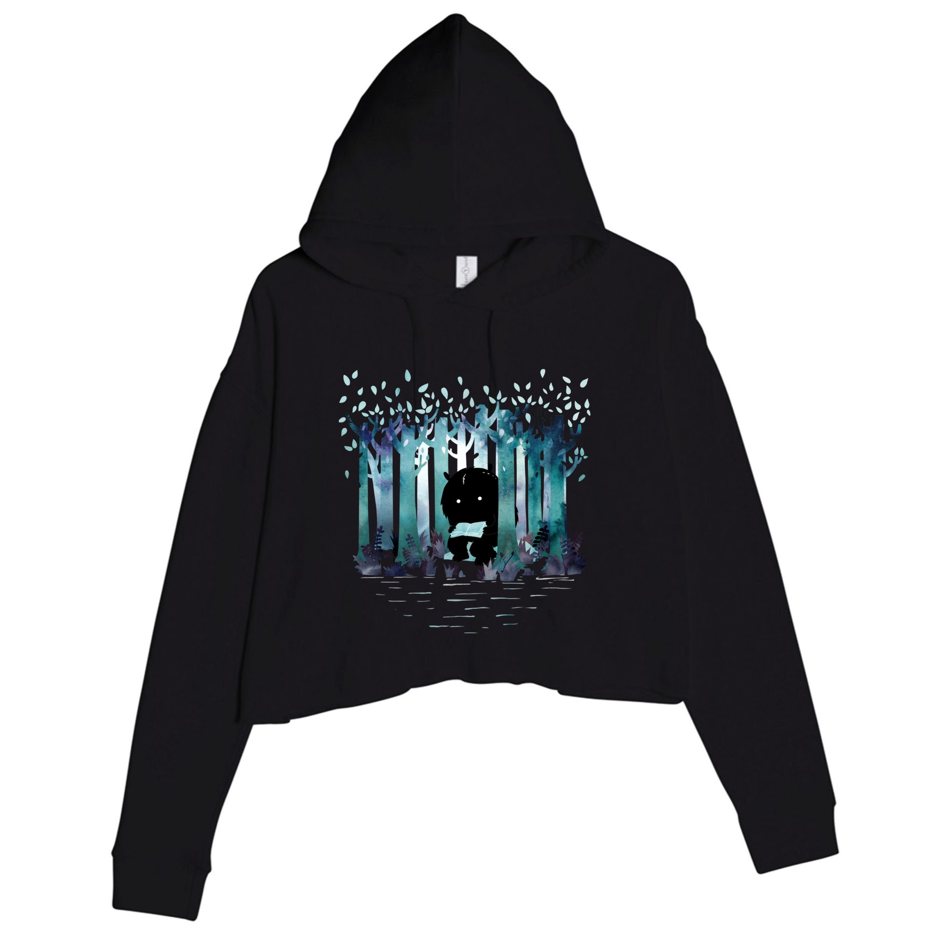 A Quiet Spot Crop Fleece Hoodie